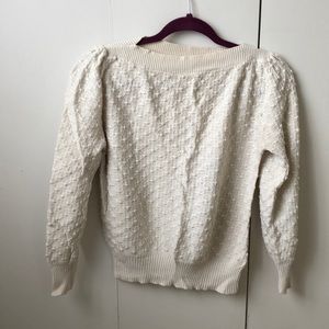 Cream knit sweater